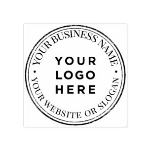 Caucho Sello de goma del logotipo de negocios del persona