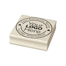 Caucho Sello de goma del logotipo de negocios personaliza