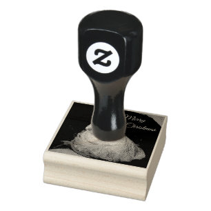 Caucho Sello de goma del navidad de Clara Claus Groundhog