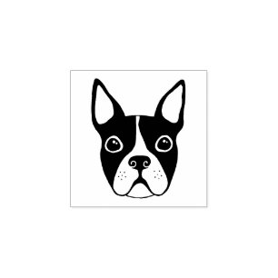 Caucho Sello de goma del terrier de Boston