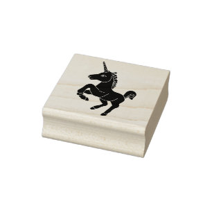 Caucho Sello de goma del unicornio (limpio)