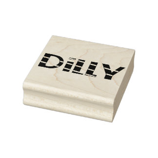 Caucho Sello de goma Dilly 2.5 x 2.5