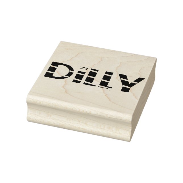 Caucho Sello de goma Dilly 2.5 x 2.5 (Sello)