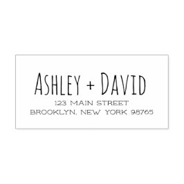 Caucho Sello de goma Dirección de devolución manuscrita