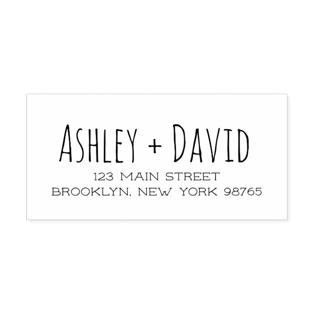 Caucho Sello de goma Dirección de devolución manuscrita (Impresión)