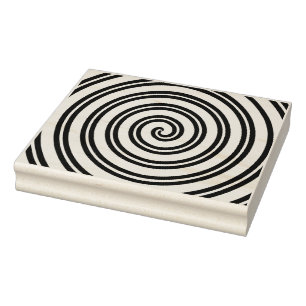 Caucho Sello de goma espiral del arte