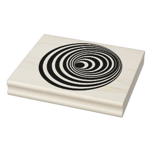 Caucho Sello de goma espiral del arte de la ilusión