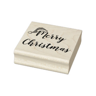 Caucho Sello de goma "Feliz Navidad"