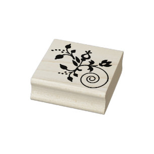 Caucho Sello de goma floral