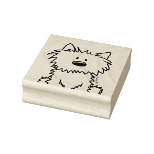 Caucho Sello de goma KiniArt Westie de Kim Niles KiniArt