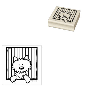 Caucho Sello de goma KiniArt Westie de Kim Niles KiniArt