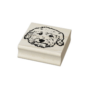 Caucho Sello de goma lindo del Doodle - regalo del perro