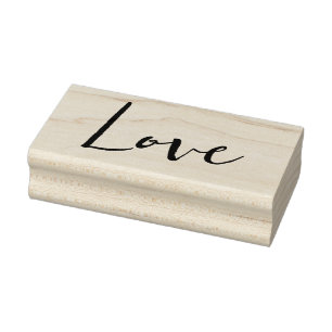Caucho Sello de goma LOVE 1"x2.5" / Heathrow