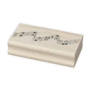 Caucho Sello de goma musical
