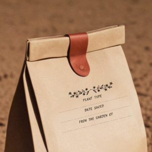 Caucho Sello de goma para paquete de semillas de jardín