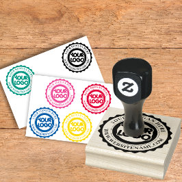 Caucho Sello de goma personalizado con logotipo de su emp