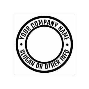 Caucho Sello de goma personalizado con logotipo empresari