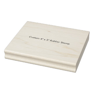 Caucho Sello de goma personalizado de 4" x 5"