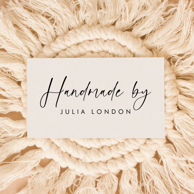 Caucho Sello de goma personalizado "hecho a mano por" - E (Subido por el creador)