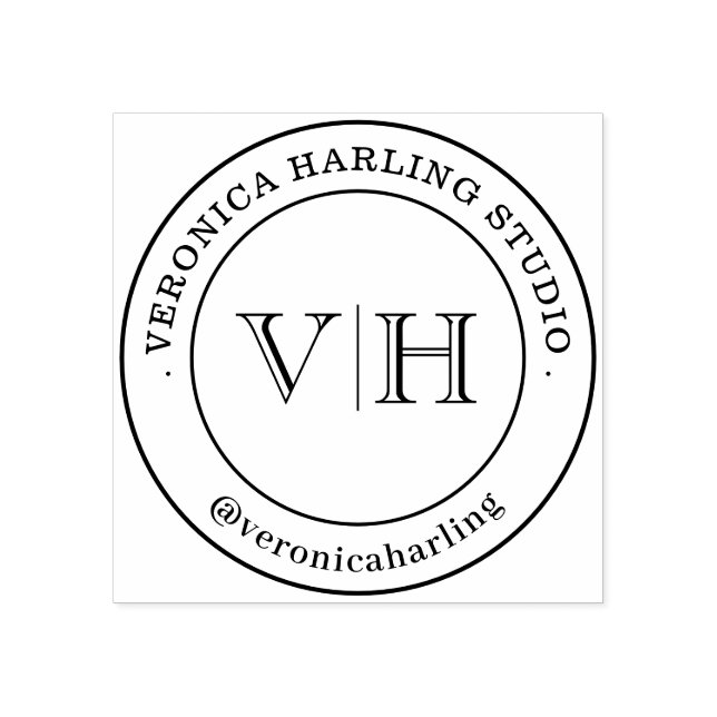 Caucho Sello de goma personalizado – Sello grande de logo (Impresión)