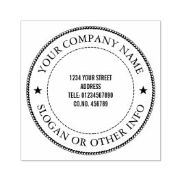 Caucho Sello de goma profesional empresarial personalizad