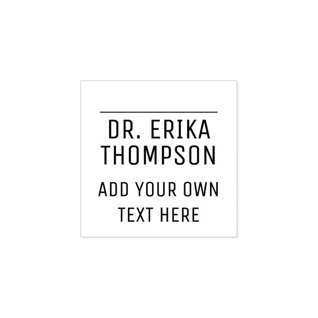 Caucho sello de goma profesional (médica) para añadir fir (Impresión)