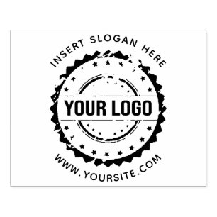 Caucho Sello de goma redondo personalizado con el logotip