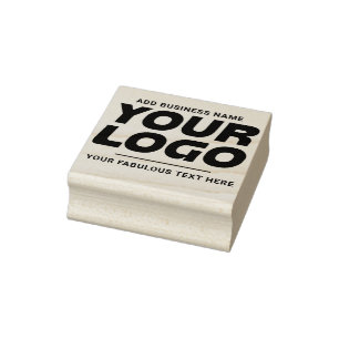 Caucho Sello de goma simple personalizado con logotipo y