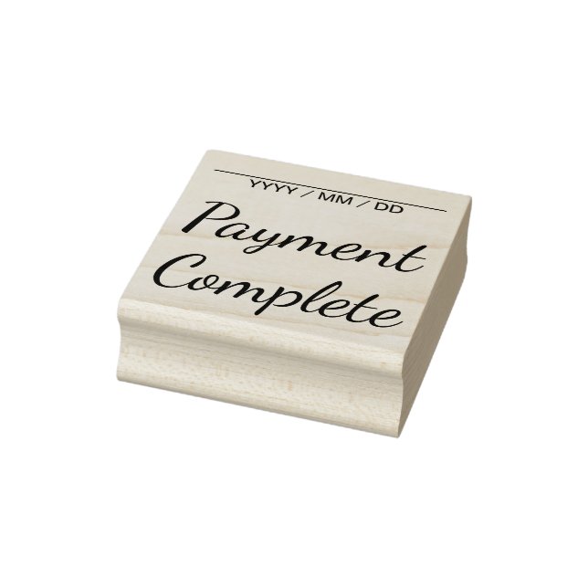 Caucho Sello de goma sin formato "Pago completado" (Sello)