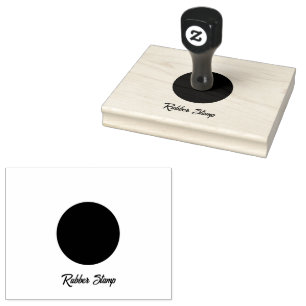 Caucho Sello de goma Sleek logotipo de círculo personaliz