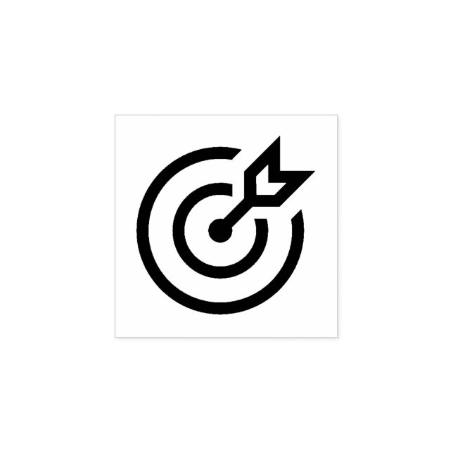 Caucho Sello de goma "Target with Arrow" (Impresión)