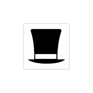 Caucho Sello de goma "Top Hat"