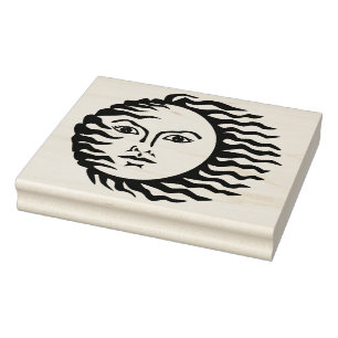 Caucho Sello de goma ventoso del arte de Sun