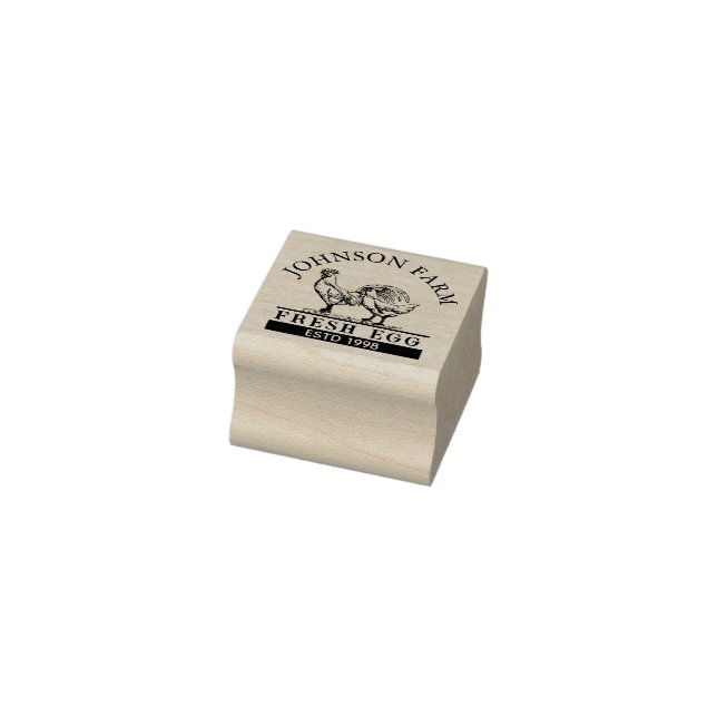 Caucho sello de huevo de pollo personalizado (Sello)