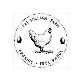 Caucho Sello de Huevos ⎢ Vintage personalizado