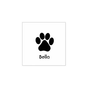 Caucho Sello de impresión con nombre de mascota