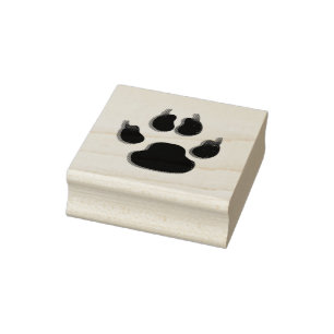 Caucho Sello de impresión de garra de canina de perro