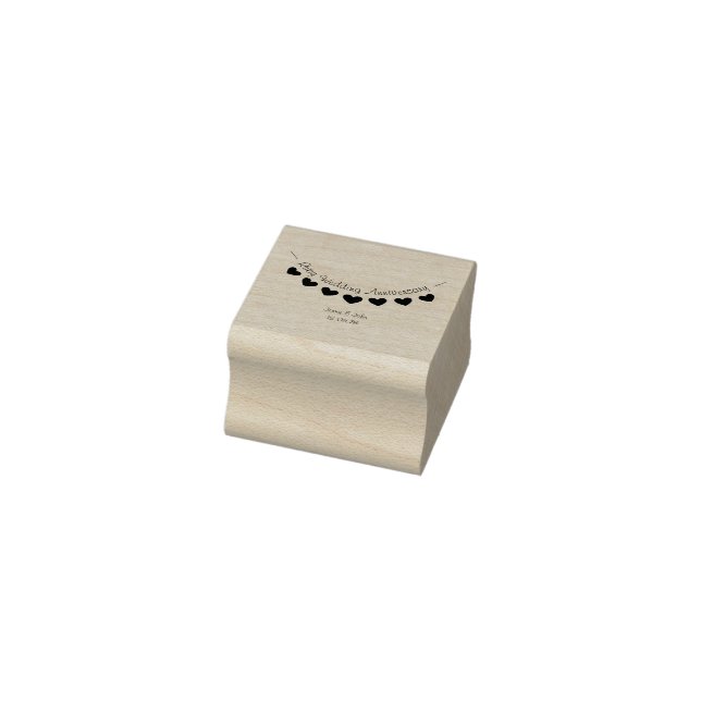 Caucho Sello de invitación de Ruby Boda Aniversario (Sello)