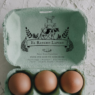 Caucho Sello de la granja de personalizados