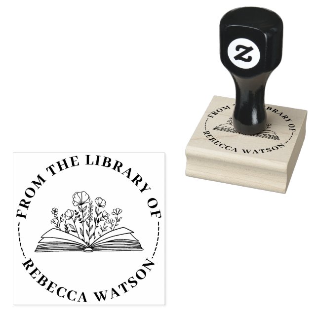 CAUCHO SELLO DE LIBRO PERSONALIZADO (Sellado)