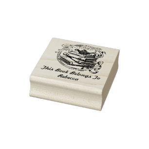 Caucho Sello de los amantes del libro Personalizado