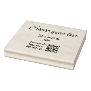 Caucho Sello de Madera