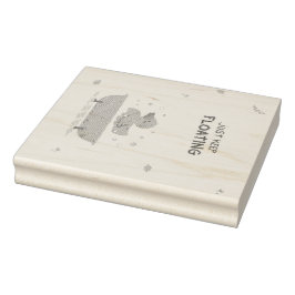 Caucho Sello de Madera