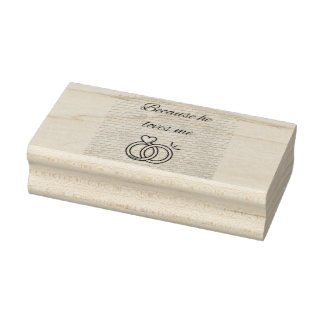 Caucho Sello de Madera