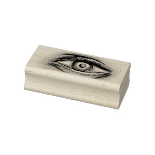 Caucho Sello de Madera