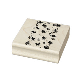 Caucho Sello de Madera