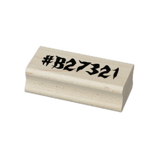 Caucho Sello de Madera