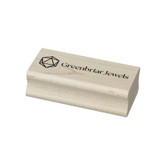 Caucho Sello de Madera