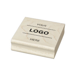 Caucho Sello de madera de arte personalizado