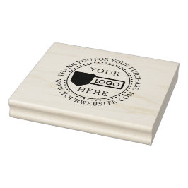 Caucho Sello de madera de arte personalizado para pequeña